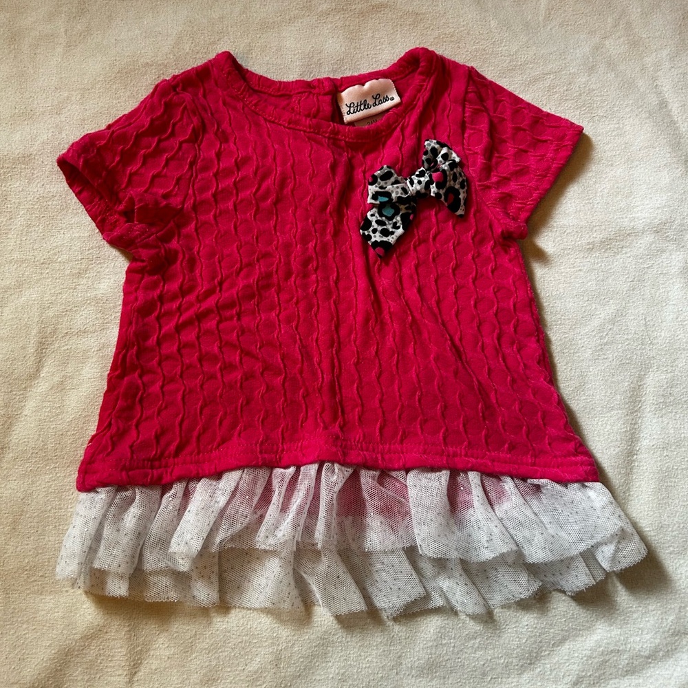 Little Lass pink blouse size 24m